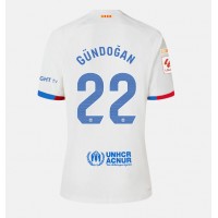 Camiseta Barcelona Ilkay Gundogan #22 Segunda Equipación Replica 2023-24 mangas cortas